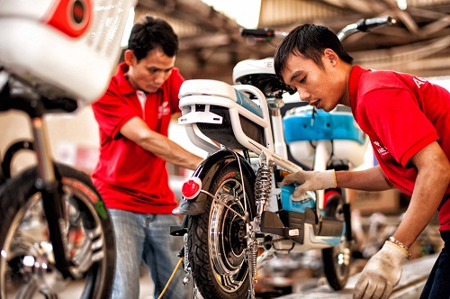 Thế giới xe chạy điện- địa chỉ uy t&iacute;n lắp r&aacute;p xe đạp điện